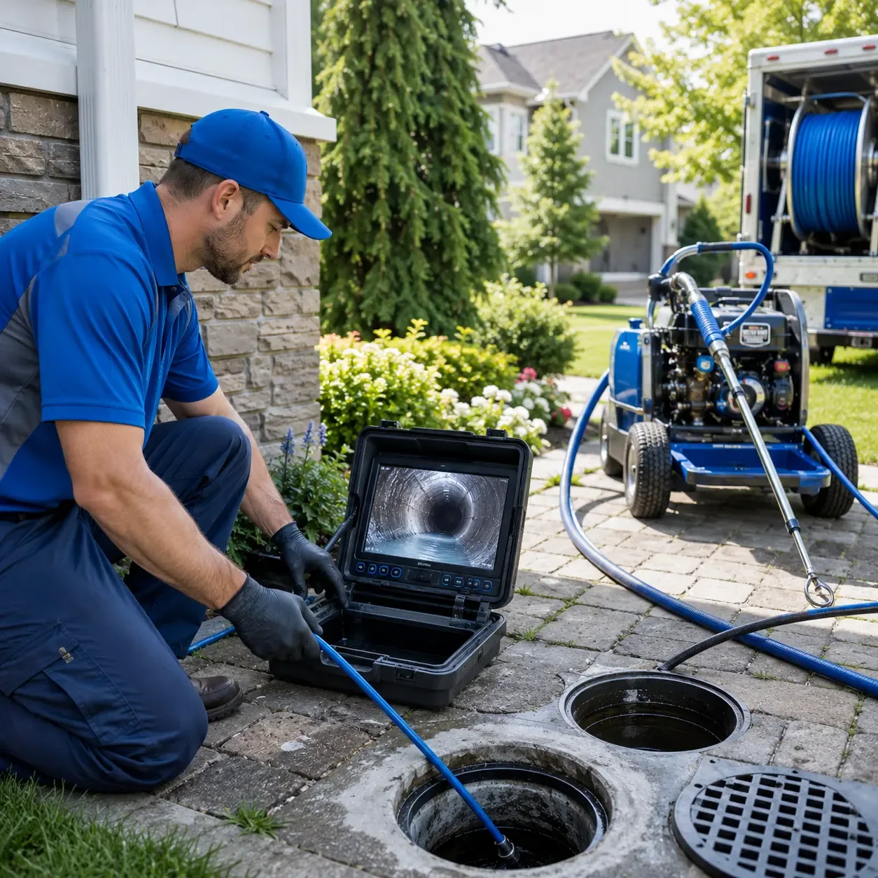 Outdoor drain cleaning professionals serving Redbird, OK
